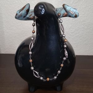 Lucky Brand Toggle Silver Necklace